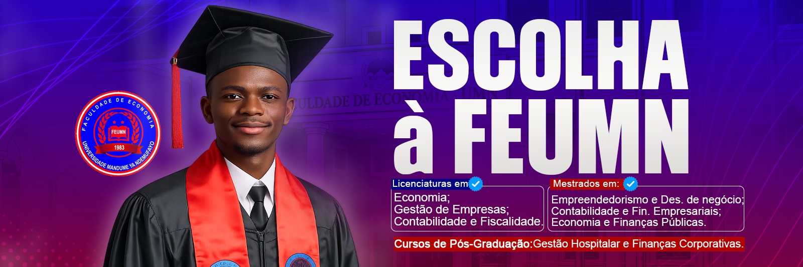 Capa: CONHEÇA A FACULDADE DE ECONOMIA DO LUBANGO