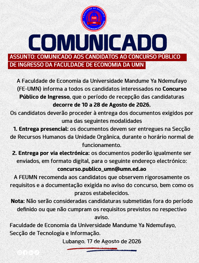 Imagem: Comunicado